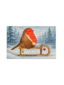 Mr. & Mrs. Panda Дизайн саней Робина из головоломки, без слов, написанных белым цветом