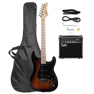 Электрогитара Glarry GST Sunset с усилителем 20 Вт