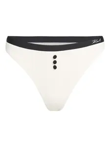 Плавки бикини с логотипом KARL LAGERFELD, белый