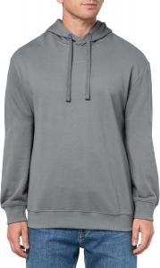 Худи HUGO с контрастным логотипом по центру, Lava Smoke