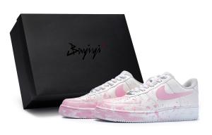 Кроссовки Nike Air Force 1 Skateboarding Shoes Men Low-top Pink, розовый