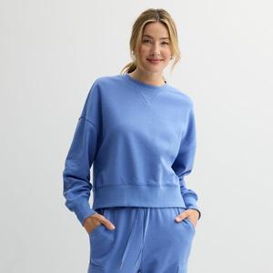 Женский свободный свитшот с круглым вырезом Sonoma Goods For Life, цвет pandora river