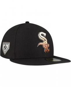 Мужская черная бейсболка Chicago White Sox Dune Gradient Side Patch 59FIFTY Fitted Hat New Era
