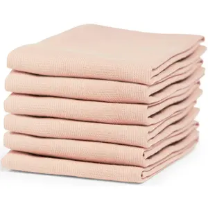 Полотенце «Золушка» «Шахтерка», (комплект, 6 шт.), из чистого хлопка, размеры каждого полотна ок. 60х65 см Cinderella, цвет dusty pink