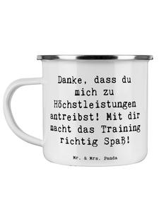 Кружка с мотивирующей цитатой фитнес-тренера... белого цвета Mr. & Mrs. Panda