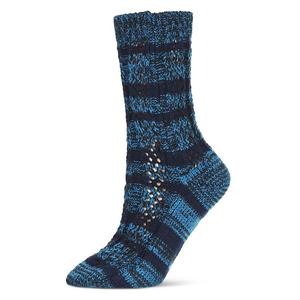 Полосатые гольфы Legion chunky knit Memoi, Legion Blue