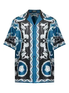 Рубашка на пуговицах Versace, синий