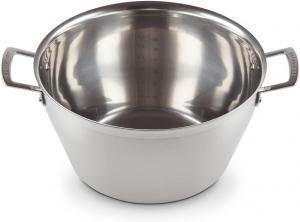 Консервная кастрюля Le Creusetиз нержавеющей стали с трехслойной конструкцией, диаметр 30 см, подходит для всех типов плит, включая индукционные, серебристого цвета