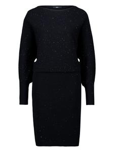 Zero Вязаное платье с пайетками в цвете «Черная красавица»