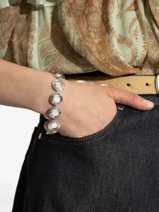 Браслет с овальными дисками Lie Studio, серебристый