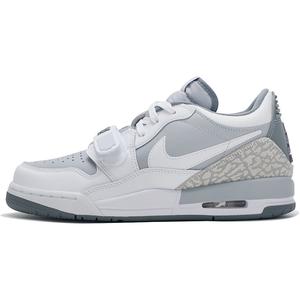 Jordan Air Legacy устойчивые к истиранию дышащие низкие детские баскетбольные кроссовки White Unisex