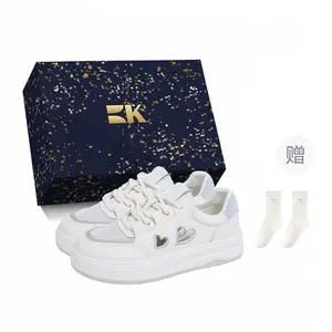 Boldi Kuki Дышащие скейтерские кроссовки с низким верхом для женщин с носками в комплекте - синий, цвет Blue-Box-Comes with Socks