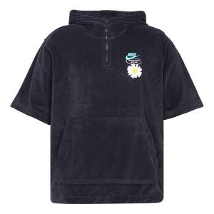 Футболка Nike Sportswear Solid Color Embroidered daisy Logo Printing hooded Sports Short Sleeve Black, мультиколор