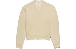 Ами Парис свитер с вырезом AMIPARIS, желтый