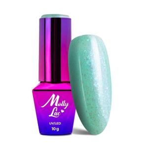 MollyLac Mermaid Whispers Green Sea of Sin гибридный лак для ногтей 10 г № 591