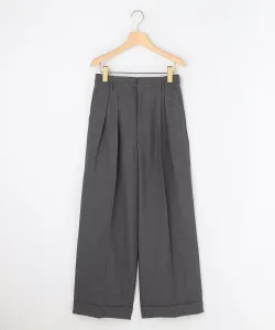 Широкие камвольные брюки Suite, цвет Gray [004]