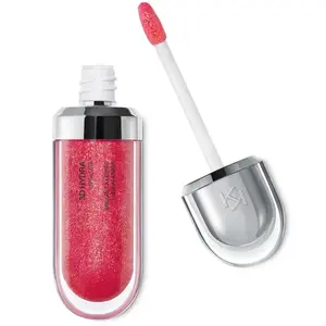 Блеск для губ 3d hydra 6,5 мл Kiko Milano, цвет 12 pearly amaryllis red