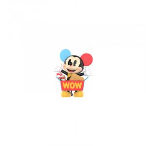 Disney Mickey Mouse Innocent Heart Collection Mystery Boxes Single Mystery Box/Full Box 13 Pcs POP MART, Confirmed Style-Snack Bucket Mickey (Open and Unsealed)