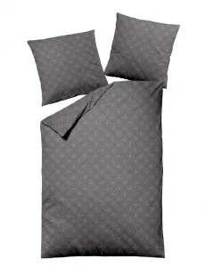 Постельное белье Fine Flannel 135x200, серые круги, сплошной меланж 1032-95 Dormisette