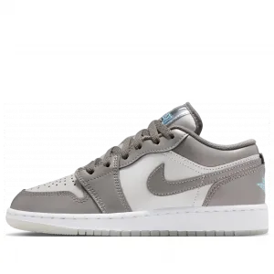 Кроссовки (GS) Air Jordan 1 Low SE 'Flat Pewter Blue Chill'