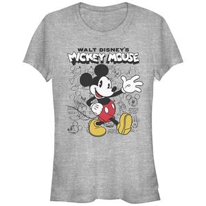 Футболка с рисунком Микки Мауса Диснея для юниоров Disney, цвет Athletic Heather