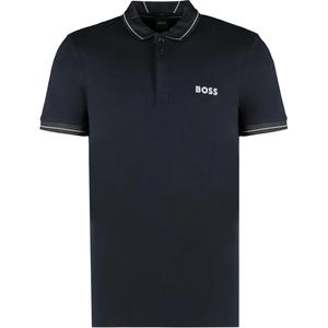 Paule 1 поло с полосатой отделкой HUGO BOSS, синий