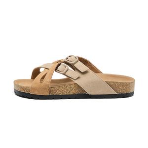 Женские тапочки-слайды из кожи с нескользящей подошвой, устойчивые к истиранию и амортизации VAEL, Dopamine Dressing