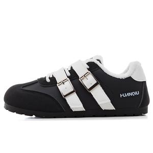 Термоустойчивые низкие повседневные туфли для женщин с противоскользящей подошвой и эффектом увеличения роста HUANQIU, черный