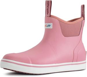 Женские ботинки SUREWAY для палубы, профессиональные, противоскользящие, для рыбалки и щиколотки, водонепроницаемые, дождевые, Women-Pink