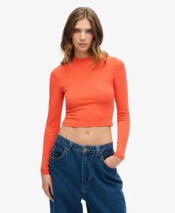 SUPERDRY Рубашка из джерси с длинными рукавами и открытой спиной