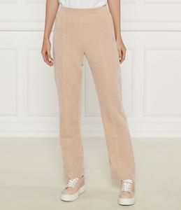 Брюки Twinset U&B di maglia flare fit, бежевый