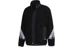 Бархатная куртка мужская черная Adidas, черный