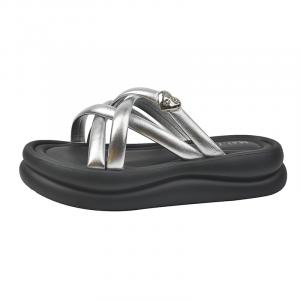 KLAOSD Серебряные противоскользящие противоударные шлепанцы для женщин, цвет Silver