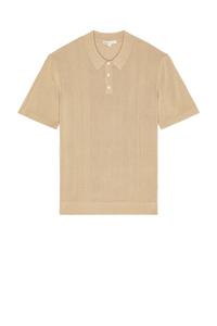 Шелковый ребристый поло Onia, Tan