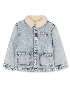 Двусторонняя детская куртка Kenzo Kids, светло-голубой