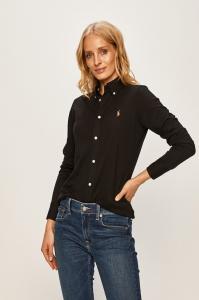 Хлопковая рубашка Polo Ralph Lauren, черный