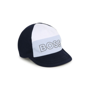 BOSS Kidswear бейсболка с логотипом, синий