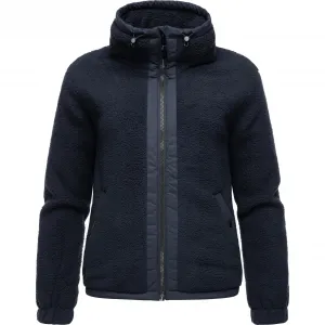 Толстовка Ragwear "Nordicka", спортивная куртка с капюшоном и элементами из искусственной кожи, синий