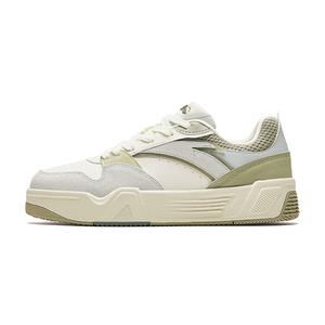 Кроссовки ANTA C37 Series Skateboarding Shoes Women's Low-top Ivory White / Bleached Green / Light Blue Gray, слоновая кость/зеленый
