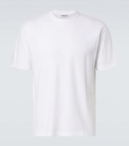 Футболка свободного кроя из хлопкового джерси Auralee, белый