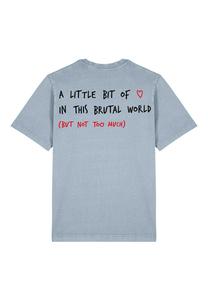 Футболка с принтом BRUTAL BACK HEAVYWEIGHT Mira Paris, светло-голубой