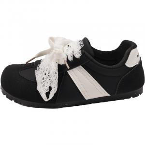 TUOPIN Женские противоскользящие износостойкие низкие скейтерские кеды Black, цвет Black