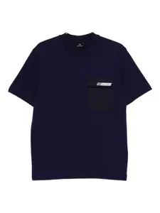 Футболка с накладным карманом PS Paul Smith, синий