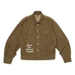 Куртка military denim jacket 'olive drab' Human Made, коричневый