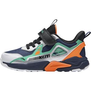 Antakids Кроссовки детские с низким верхом, противоскользящие, износостойкие, сине-зеленые, для детей от 3 до 7 лет