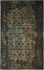 Ковер-ковер-дорожка SAFAVIEH, 69 x 244 см, Classic Vintage Collection, Black & Olive, дизайн Distressed, Non-Shedding & Easy Care, идеально для помещений с высокой проходимостью в гостиной, спальне (CLV223B)