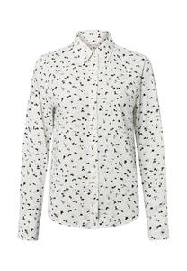 Блуза Marc O'Polo Button-down blouse, Ecru/Schwarz/Beige