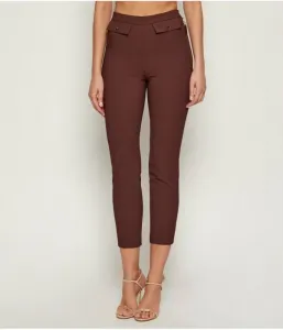 Брюки slim fit Elisabetta Franchi, коричневый