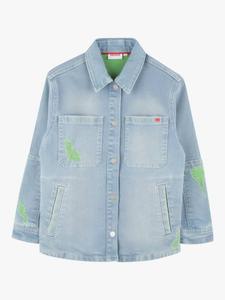 Детская джинсовая рубашка HUGO HUGO BOSS, Bleach Grows