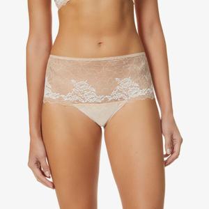 Трусики из эластичного кружева Lace Perfection со средней посадкой Wacoal, бежевый